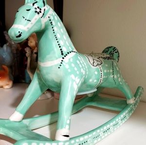 Anthropologie rocking horse coin bank